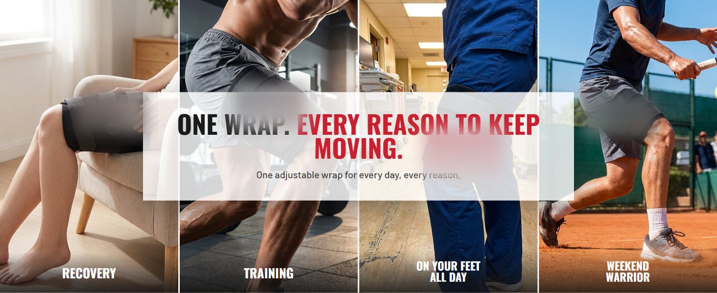 A+ use-cases module: recovery, training, on-your-feet-all-day, and weekend-warrior lifestyle panels.